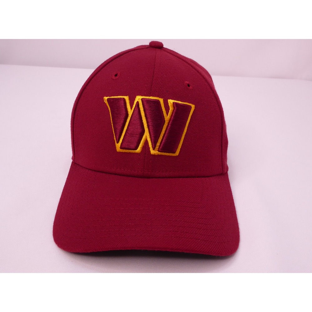 New Era 39THIRTY Washington Commanders NFL Hat Burgundy Gold Fitted Small/Medium